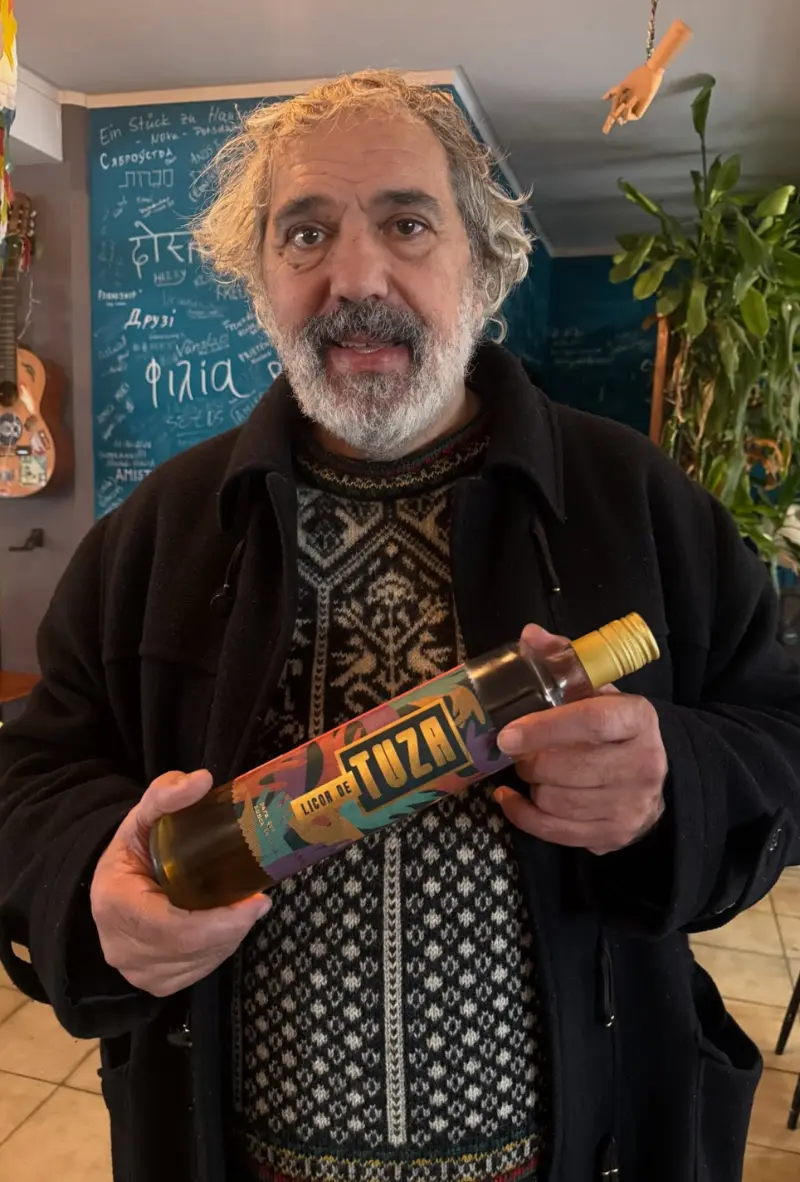 Manuel João Vieira com Tuza