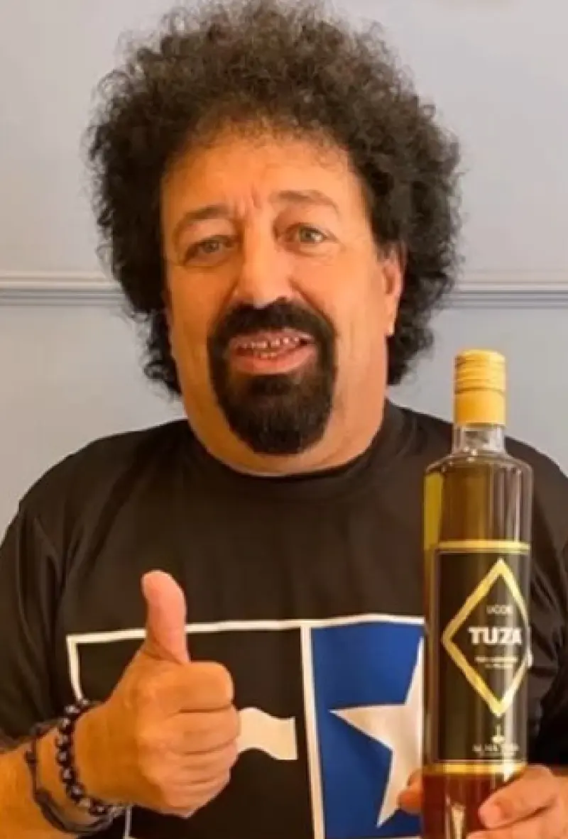 João Claro com Tuza